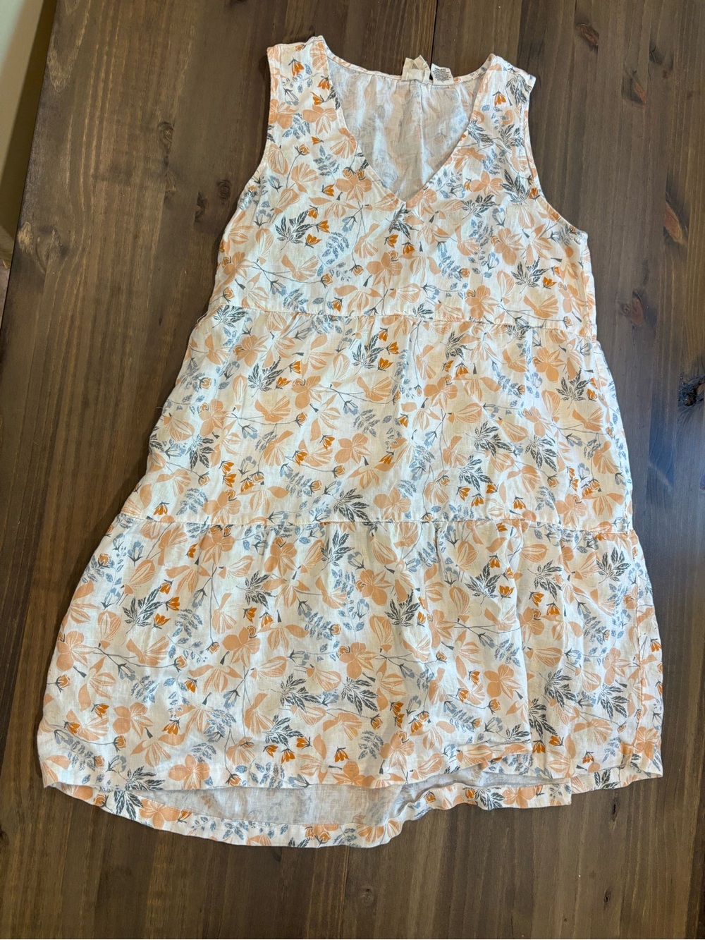 Joie Floral Linen Tank Dress